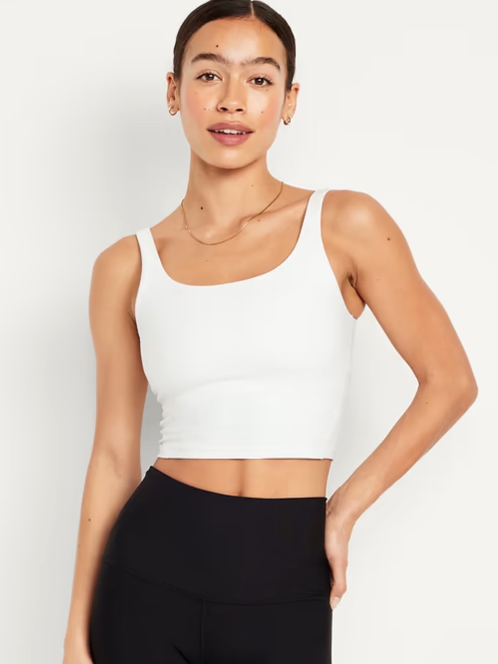 Old Navy White PowerSoft Activewear Tank Top